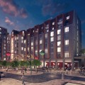 Evening render Wolstenholme Square