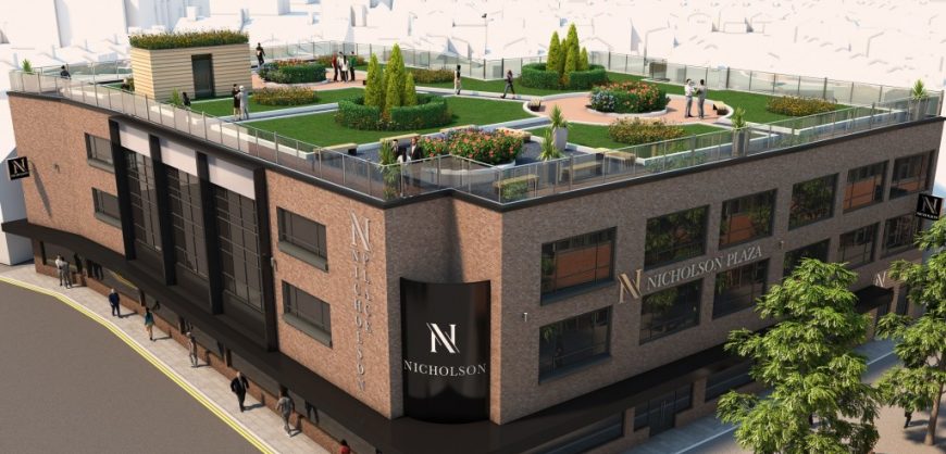 rooftop terrace, St Helens, Nicholson Plaza, Nicholson Place